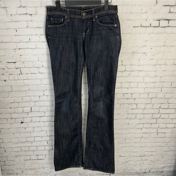 Citizens Of Humanity Women Grommet Electric Guitar Stretch Bootcut Jean Sz 26 N2 - Picture 1 of 12